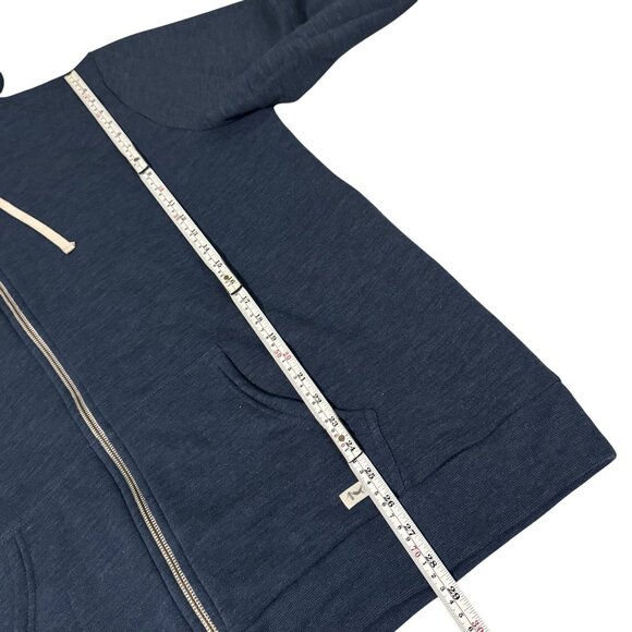 Marine Layer afternoon Zip-Up Hoodie With Drawstrings size XXL Navy Blue Mens - Picture 9 of 12